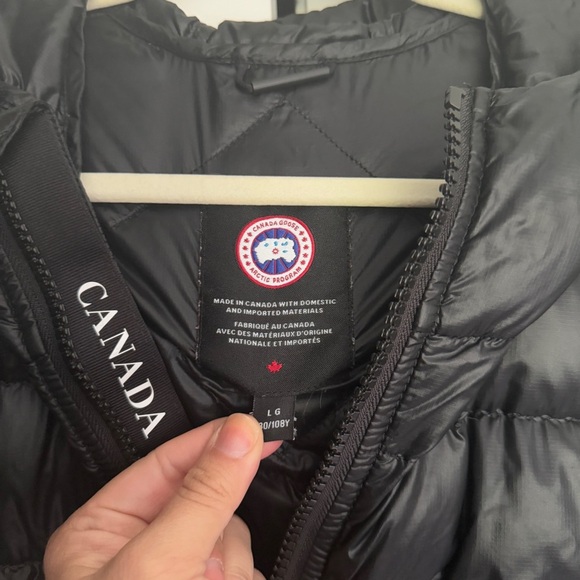 Canada Goose Crofton Bomber Black Zip Puffer Coat - Picture 4 of 8